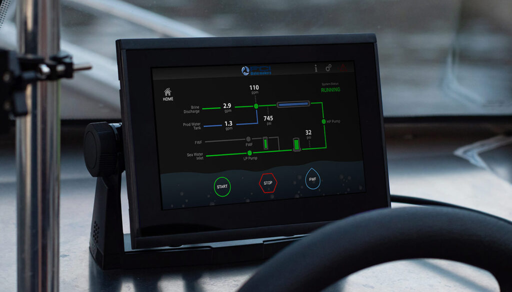 fci watermakers product multi-function display