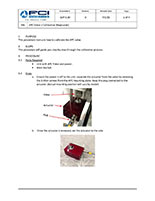 fci watermakers APC valve calibration